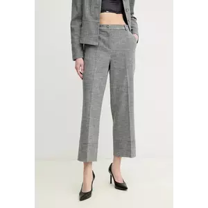 Joseph Ribkoff pantaloni femei, culoarea gri, drept, high waist, 244007 imagine