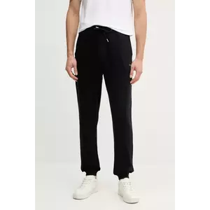 Karl Lagerfeld pantaloni de trening barbati, culoarea negru, neted, A1M44014 imagine