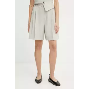 Marella pantaloni scurti WALK femei, culoarea bej, modelator, high waist, 2513141021200 imagine