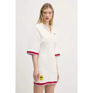 Barrow rochie din bumbac culoarea alb, mini, evazată, S5BWWODR142 imagine