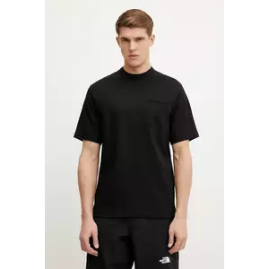 The North Face tricou din bumbac Dome Relaxed barbati, culoarea negru, neted, NF0A8C3PJK31 imagine