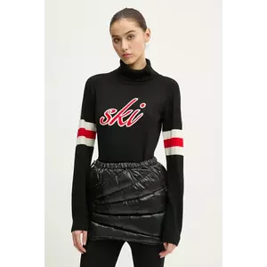 Perfect Moment pulover Neve femei, culoarea negru, cu guler W3000948 imagine