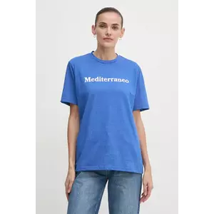 Drivemebikini tricou din bumbac Mediterraneo femei imagine