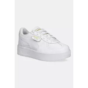 Puma sneakers din piele Palermo Elevata Lth Wns femei, culoarea alb, 400461 imagine