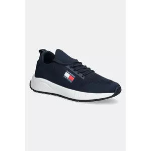 Tommy Jeans sneakers RUNNER KNTITTED bărbați, culoarea bleumarin, EM0EM01555 imagine