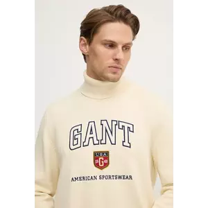 Gant pulover bărbați culoarea bej 8030224 imagine