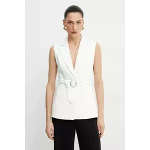 Morgan vesta VROSSO.F culoarea alb, un singur rand de nasturi, VROSSO.F imagine