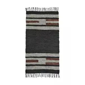 Madam Stoltz covor din piele 70 x 140 cm culoarea negru imagine