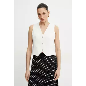 Morgan vesta CFLO culoarea bej, un singur rand de nasturi, CFLO imagine