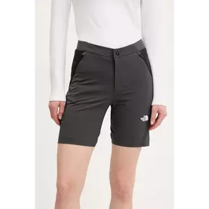 The North Face pantaloni scurți outdoor Felik Slim culoarea gri, modelator, medium waist, NF0A8BT4MN81 imagine