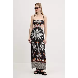 Superdry rochie culoarea negru, maxi, dreaptă, W8011874A-F4N imagine