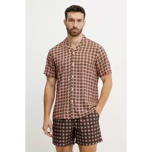 OAS camasa barbati, culoarea portocaliu, regular, 7005 imagine