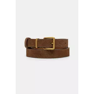 Answear Lab curea de piele femei, culoarea maro imagine