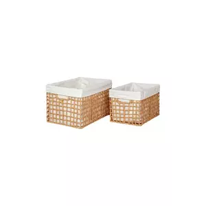House Nordic set de coșuri de depozitare Bustelo Baskets 2-pack culoarea bej imagine