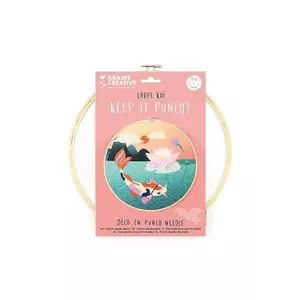 Graine Creative trusa de broderie Kit Punch Needle Carpe Koi imagine