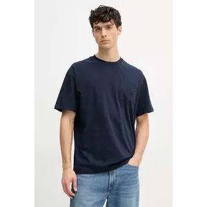 Paul&Shark tricou din bumbac barbati, culoarea albastru marin, cu imprimeu, 25411092 imagine