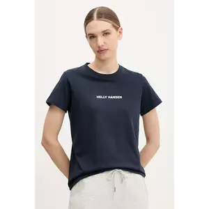 Helly Hansen tricou din bumbac CORE femei, culoarea albastru marin, 54591 imagine