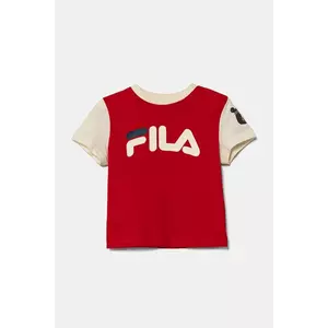 Fila tricou de bumbac pentru copii LUBAN culoarea rosu, cu imprimeu, FAK0394 imagine