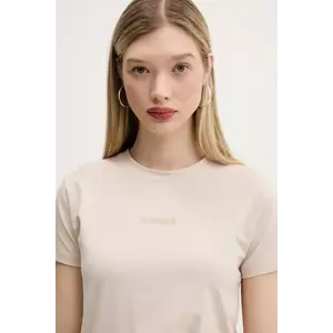 Superdry tricou femei, culoarea bej, W1011639A-7SJ imagine