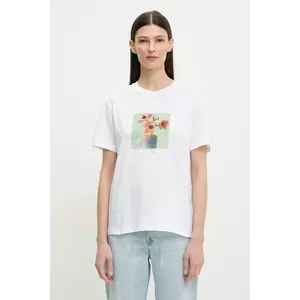 PS Paul Smith tricou din bumbac femei, culoarea alb, W2R.232V.PP4958 imagine