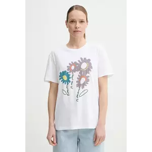 PS Paul Smith tricou din bumbac femei, culoarea alb, W2R.232V.PP4953 imagine