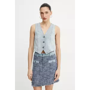 Morgan vesta jeans CFLA un singur rand de nasturi, CFLA imagine