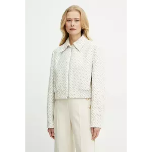 BOSS geaca femei, culoarea alb, de tranzitie, 50540231 imagine