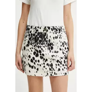 Marella fusta jeans LODOLA culoarea bej, mini, drept, 2513101064200 imagine