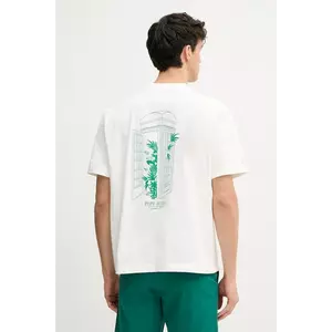 Pepe Jeans tricou din bumbac DOMINIC TEE barbati, culoarea alb, cu imprimeu, PM509764 imagine