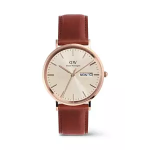 Daniel Wellington ceas barbati, culoarea maro, DW00100829 imagine