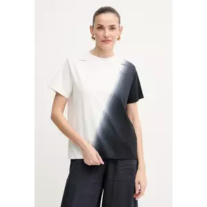 Liviana Conti tricou din bumbac femei, culoarea alb, L5SW77 imagine