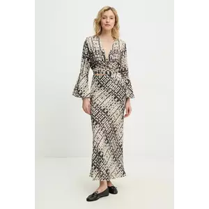 Answear Lab set bluză și fustă femei, culoarea bej imagine