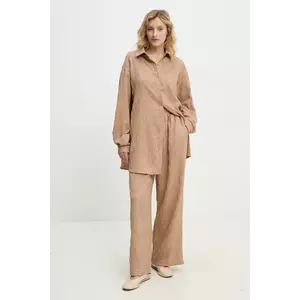 Answear Lab set de lenjerie femei, culoarea maro imagine