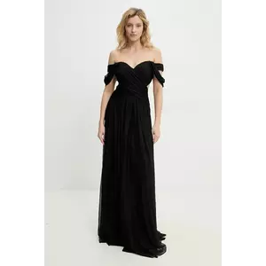 Answear Lab rochie culoarea negru, maxi, evazată imagine