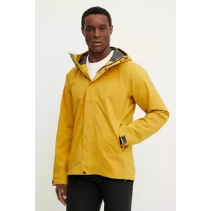 Haglöfs geaca de ploaie Breeze barbati, culoarea galben, 607680 imagine