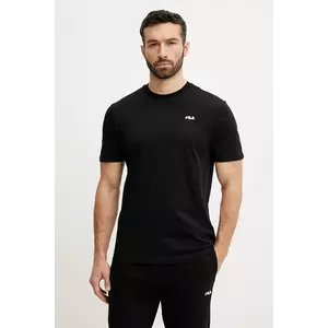 Fila tricou din bumbac Laas barbati, culoarea negru, cu imprimeu, FAM0874 imagine