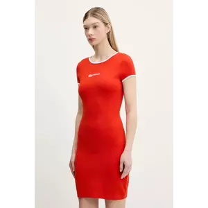 Karl Lagerfeld Jeans rochie culoarea portocaliu, mini, mulată, A2W13051 imagine