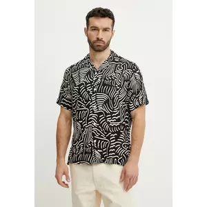 OAS camasa barbati, culoarea negru, regular, 7005 imagine