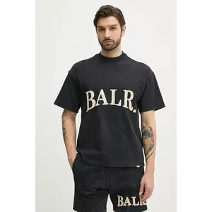 BALR. tricou din bumbac barbati, culoarea negru, cu imprimeu, B1112.1284 imagine