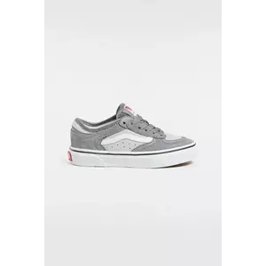 Vans sneakers de piele întoarsă pentru copii Rowley Classic culoarea gri, VN000SFB85T1 imagine
