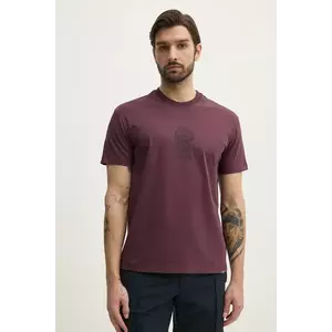 BALR. tricou din bumbac barbati, culoarea bordo, cu imprimeu, B1112.1292 imagine