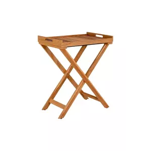 House Nordic masă pliantă cu tavă Ronda Tray Table culoarea bej imagine