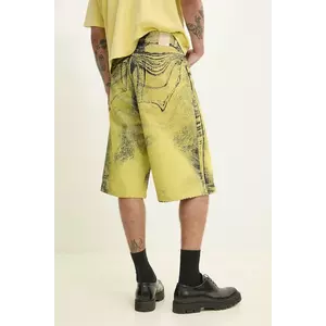 CAMPERLAB pantaloni scurti din bumbac culoarea galben, AU00007.005 imagine