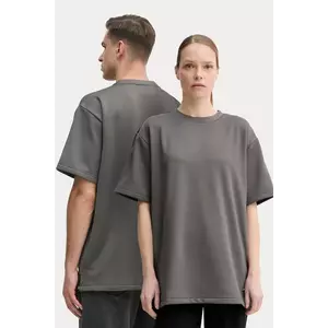 Rains tricou Sintra Fleece Tee culoarea gri, neted, 21800.13 imagine