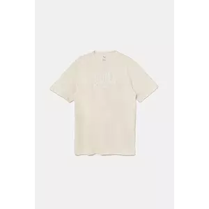 Puma tricou de bumbac pentru copii CLASS Tee II G culoarea bej, 685828 imagine