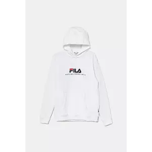 Fila bluza copii LODDIN culoarea alb, cu glugă, cu imprimeu, FAT0624 imagine