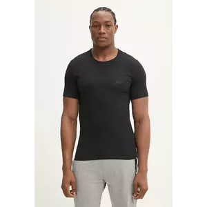 BOSS tricou din bumbac 3-pack bărbați, culoarea negru, uni, 50532468 imagine