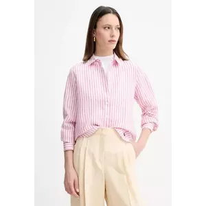 Weekend Max Mara cămașă de in femei, cu guler clasic, regular, 2515111052600 imagine