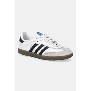 adidas Originals sneakers din piele SAMBA OG culoarea alb, IE3679 imagine