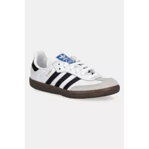 adidas Originals sneakers din piele SAMBA OG culoarea alb, IE3677 imagine